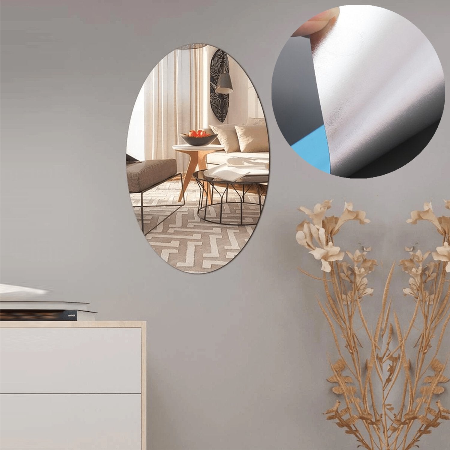 Decorative adhesive mirror tiles for bathroom walls Decorative adhesive mirror tiles for bathroom walls